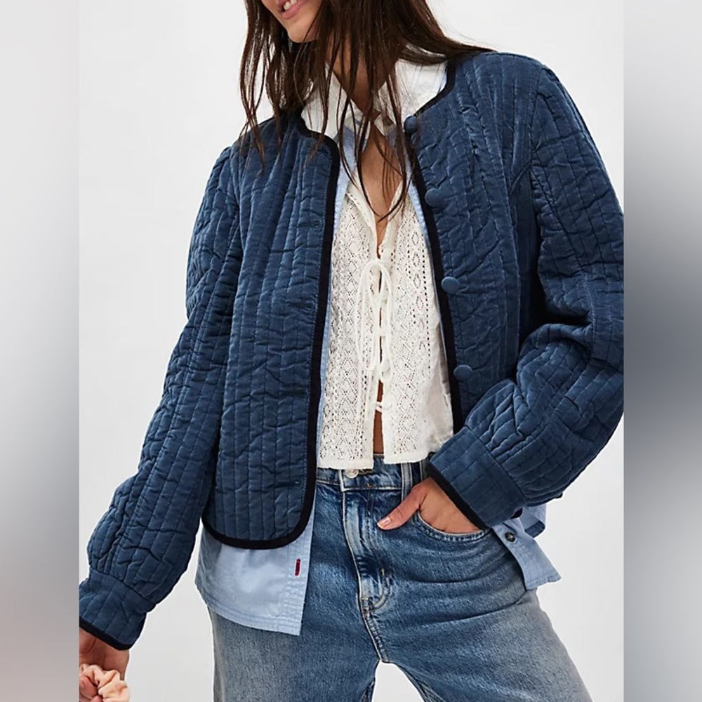 Free People Natalia Velvet Jacket